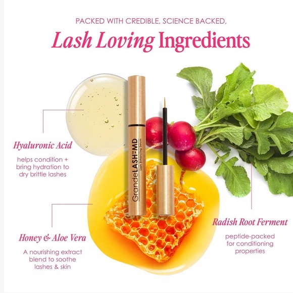 GRANDE COSMETICS GrandeLASH-MD Lash Enhancing Serum Mini 0.02oz Sealed NIB $24 - Picture 3 of 13